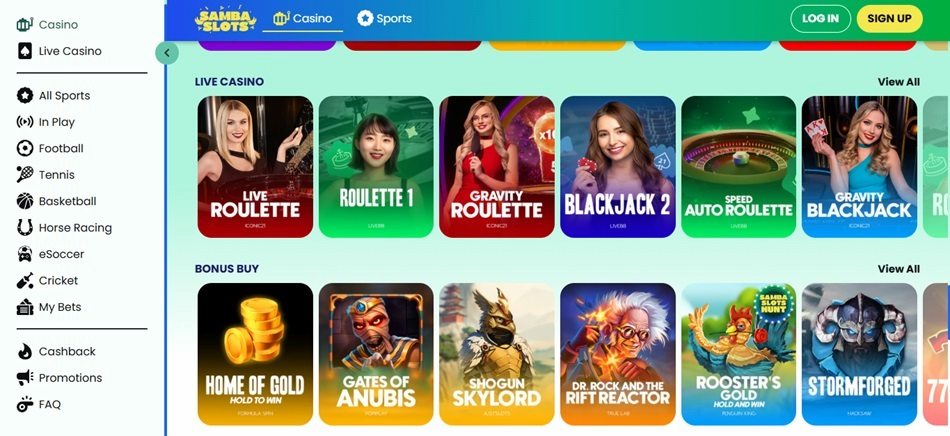 Samba slots